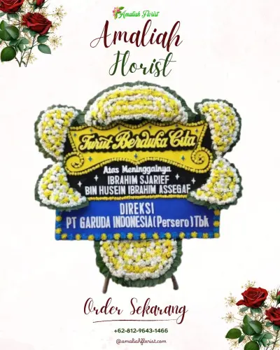 Papan Bunga Duka di Cikaranggeusan